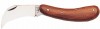 Pruning/Grafting Knife - Curved Blade - Cherry Wood
