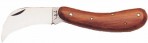 PRUNING/GRAFTING KNIFE CURVED BLADE CHERRY WOOD HANDLE